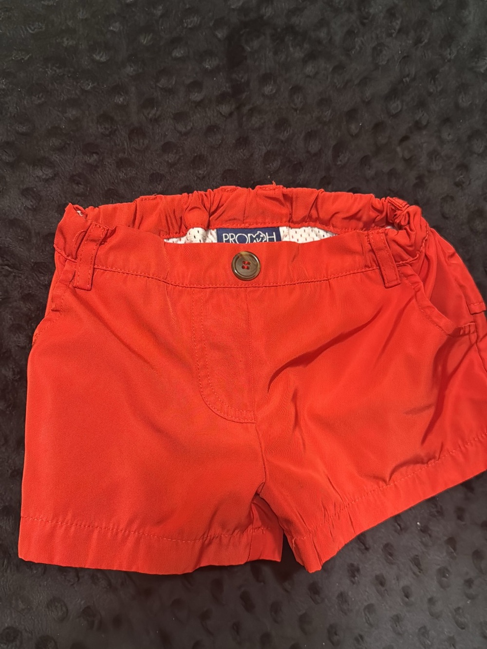 Prodoh Red Elastic toddler Waist Shorts